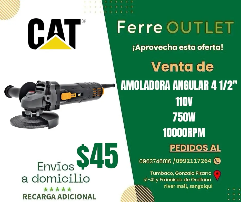 Amoladora Caterpillar 4 1/2"