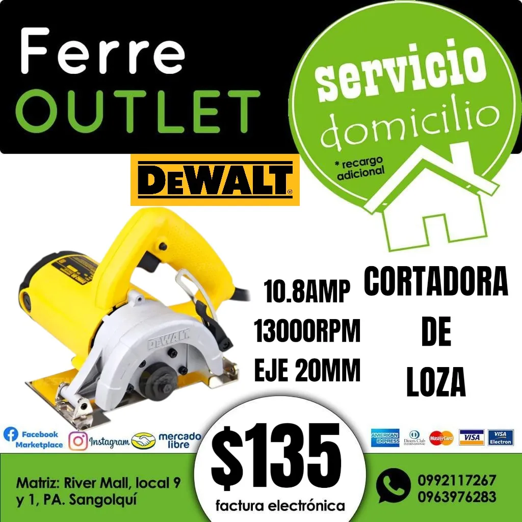 Cortadora de loza Dewalt