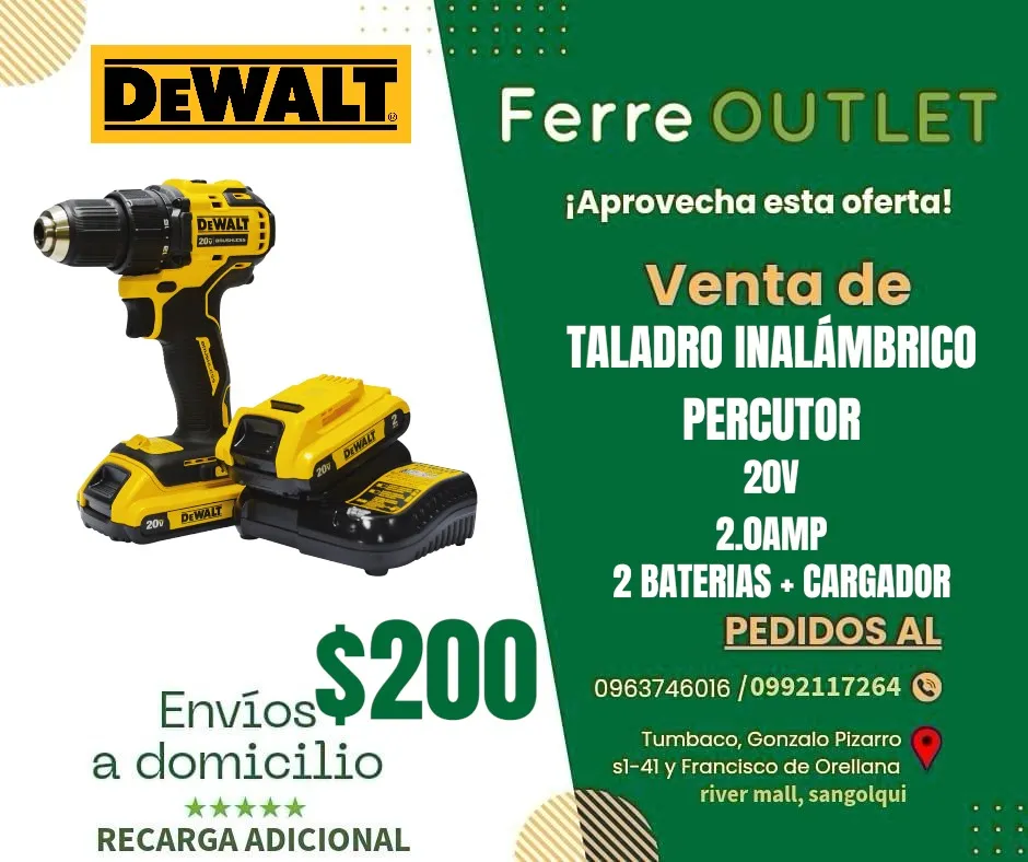 Taladro DCD 708 Inalámbrico